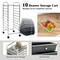 10 Drawer Rolling Storage Cart Organizer with Wheels Plastic Drawers Steel Frame Mobile Utility Cart for Home Office Craft Classroom Storage Use